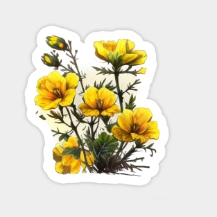 Yellow Flower Sticker